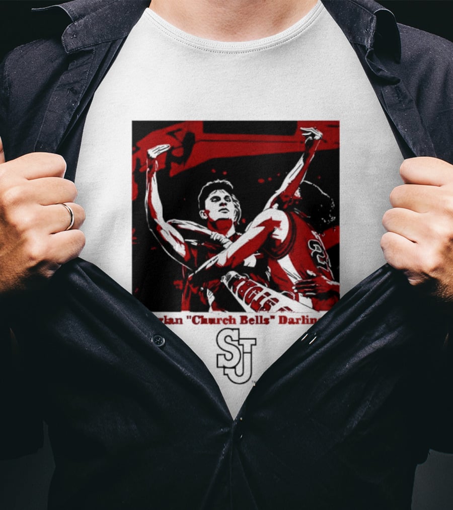 St John's Red Storm NCAA Basketball Dylan "Church Bells" Darling SJU T-Shirt
