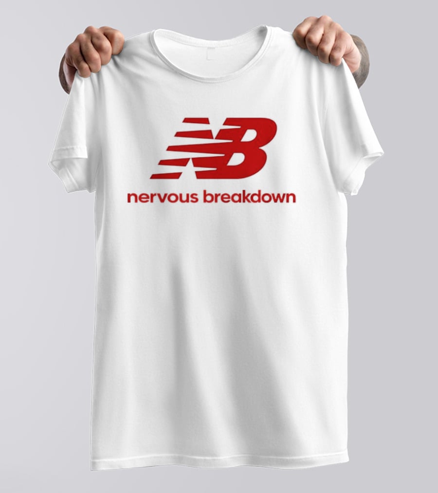 NB Nervous Breakdown Parody Bold Red T-Shirt