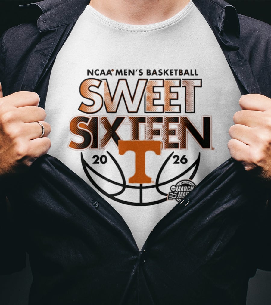 NCAA Men's Basketball 2026 Tennessee Sweet Sixteen March Madness T-Shirt