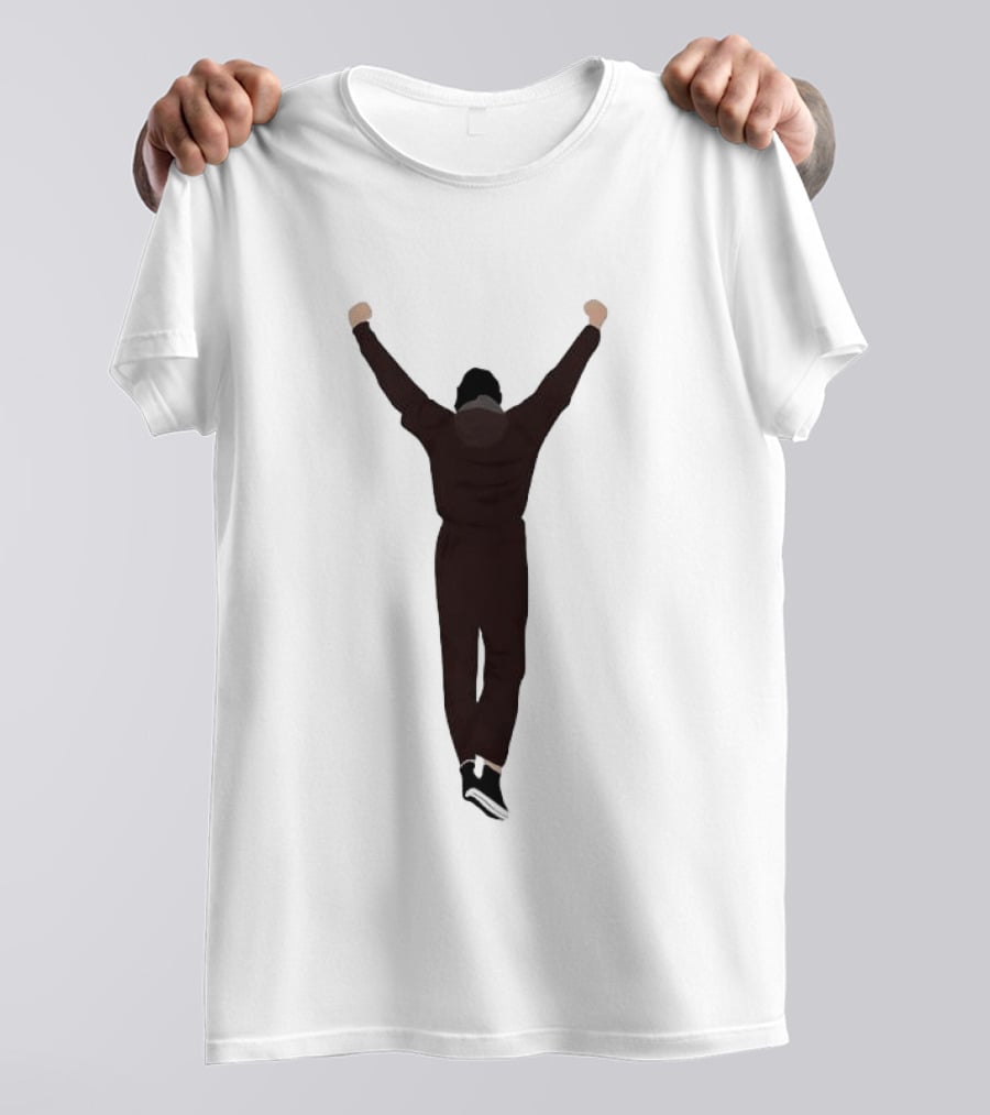Rocky Victory Pose Iconic Celebration Arms Raised T-Shirt