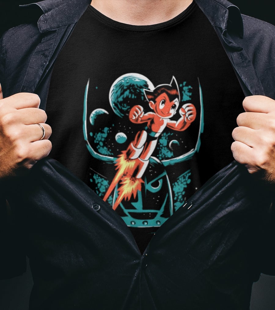 Astro Boy Rocket Launch Space Adventure T-Shirt