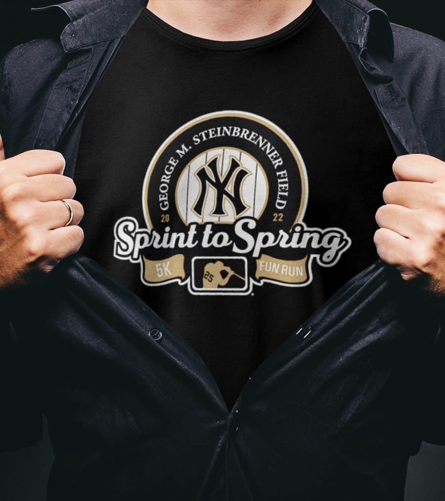 George M Steinbrenner Field New York Yankees Sprint To Spring 5K Fun Run 2022 T-Shirt