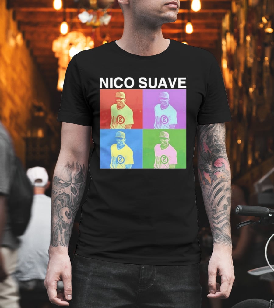 Nico Hoerner Nico Suave Chicago Cubs Player Number 2 Pop T-Shirt