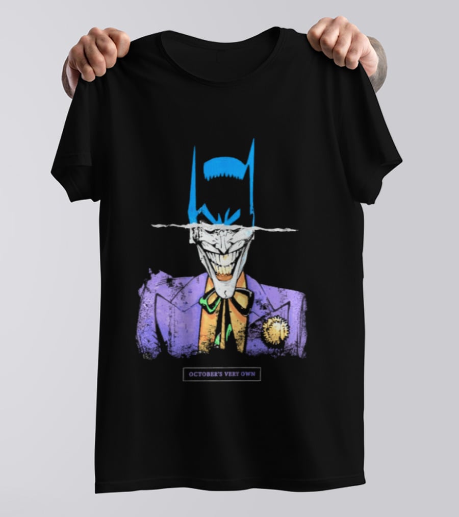 OVO Owl Batman Joker Split Collaboration T-Shirt