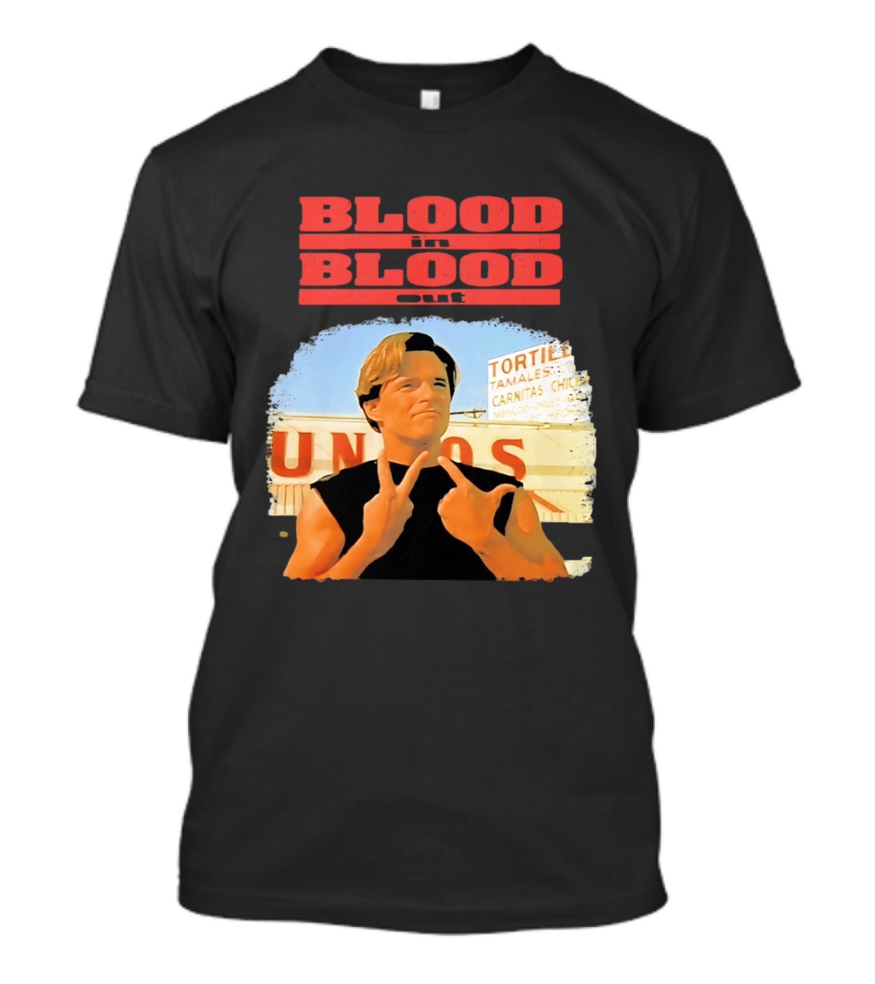 Blood In Blood Out Vatos Locos Image Tribute From Iconic Movie T-Shirt