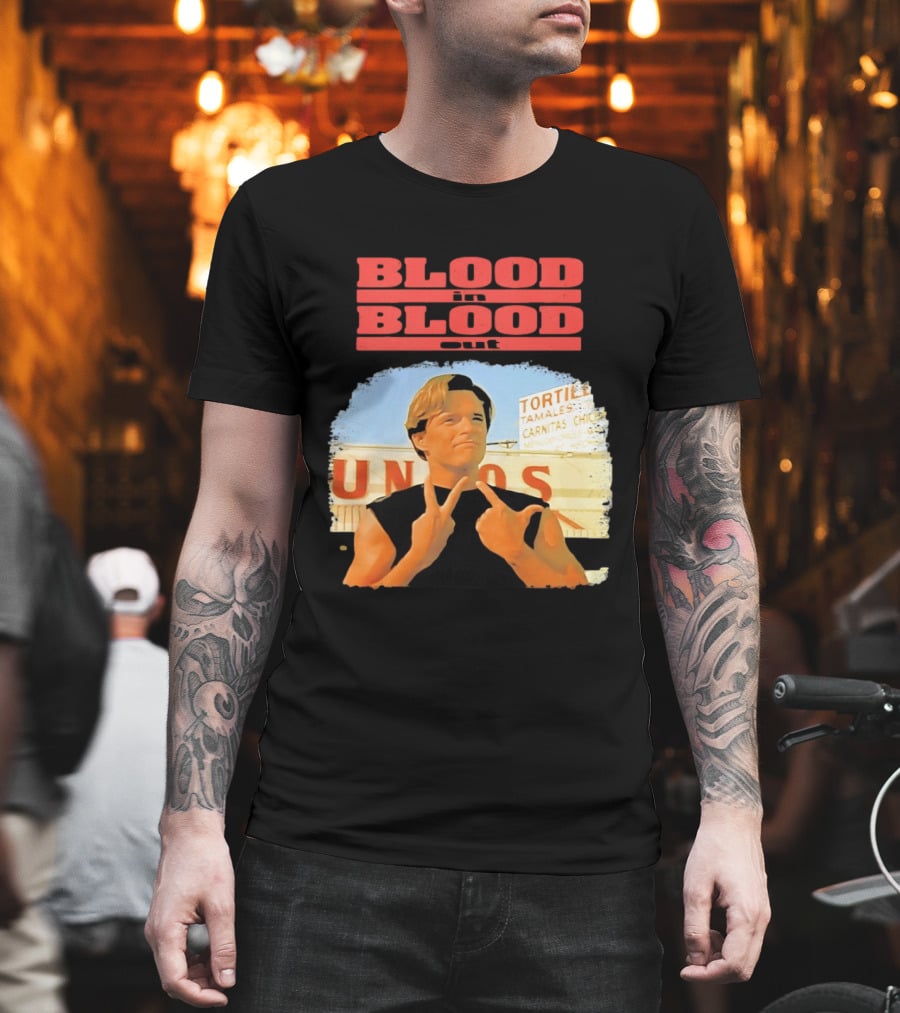 Blood In Blood Out Vatos Locos Image Tribute From Iconic Movie T-Shirt