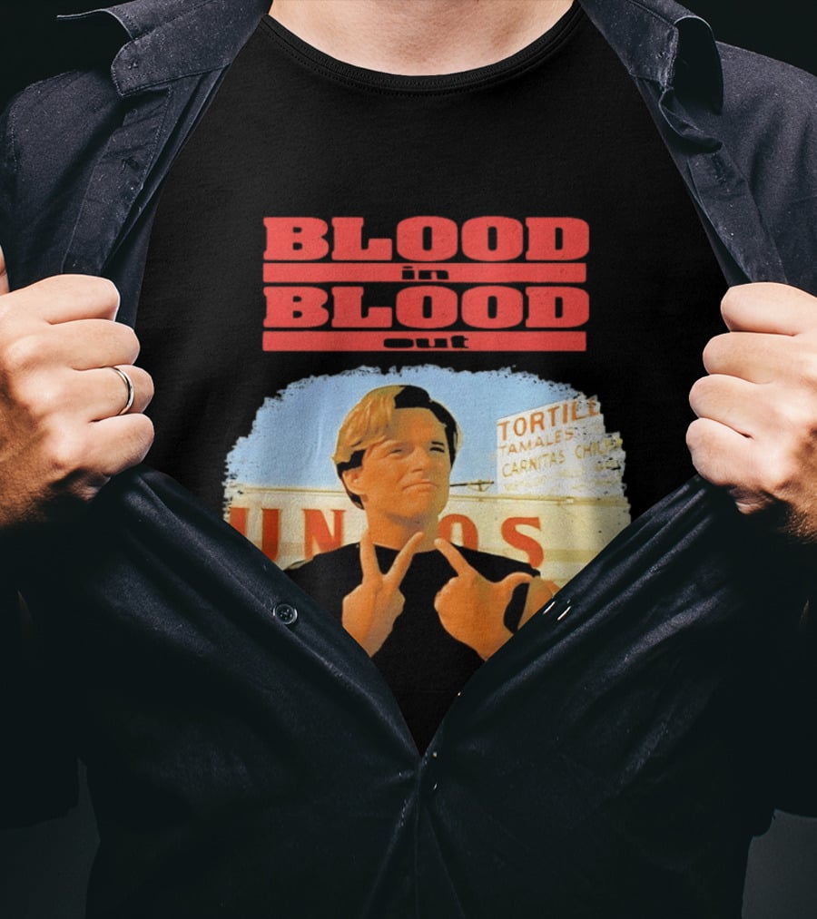 Blood In Blood Out Vatos Locos Image Tribute From Iconic Movie T-Shirt
