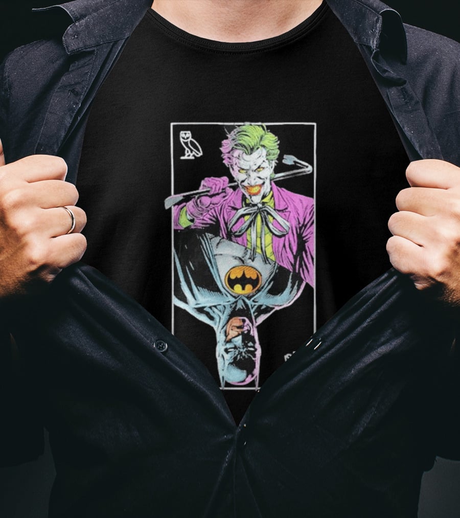 OVO X Batman X The Joker The Mirror Only See The Truth T-Shirt