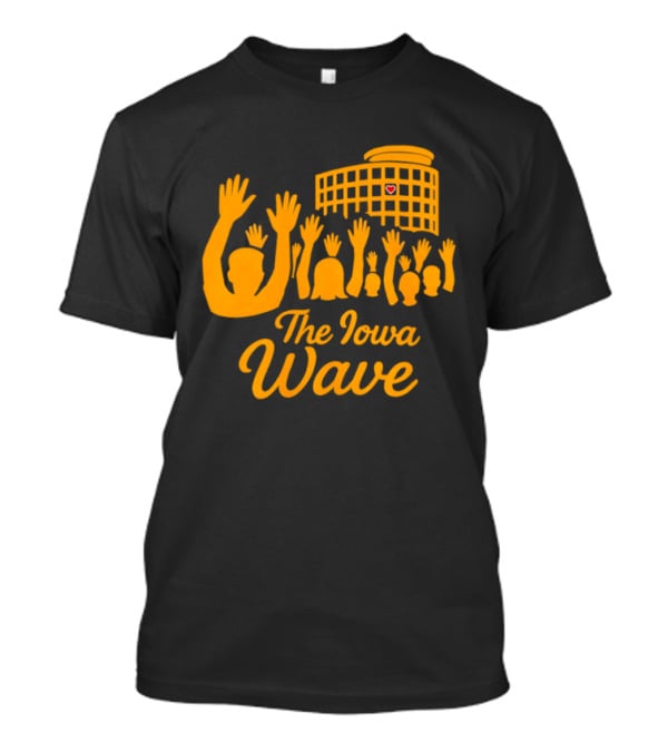 Iowa Hawkeyes The Iowa Wave Hospital Heart Gesture Iconic Fan Tradition T-Shirt