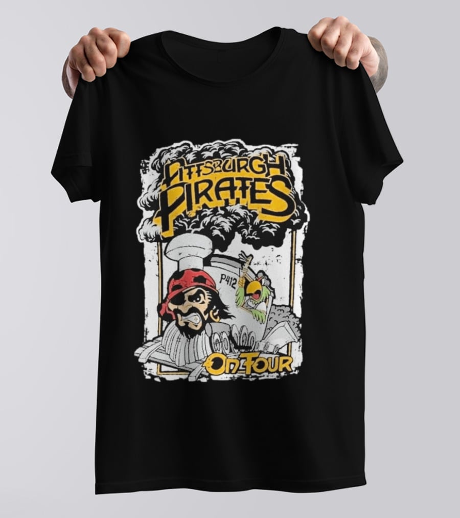 Pittsburgh Pirates P412 On Tour Pirate And Parrot Train T-Shirt