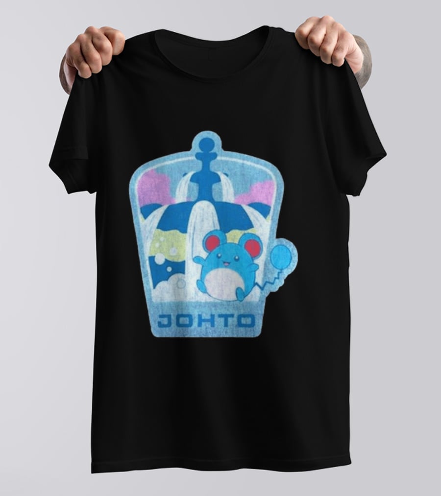 Johto Marill Fountain Explore Pokémon T-Shirt