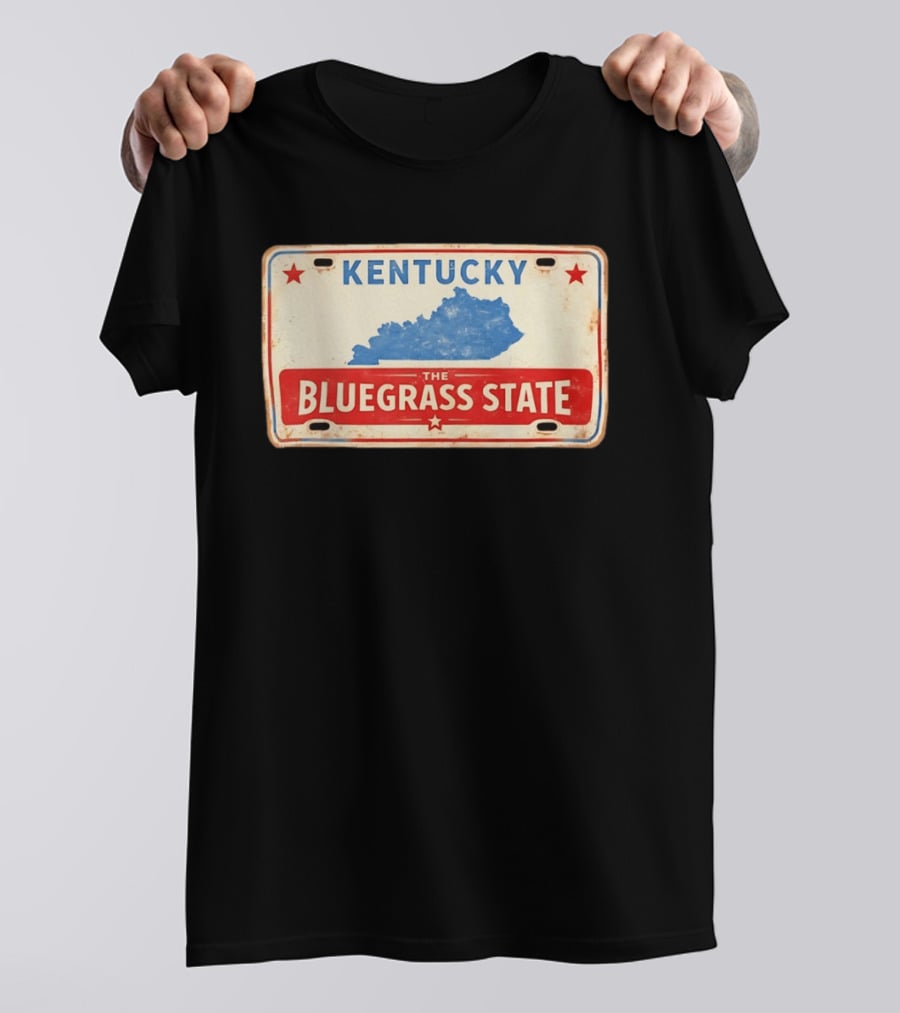 Kentucky License Plate The Bluegrass State T-Shirt