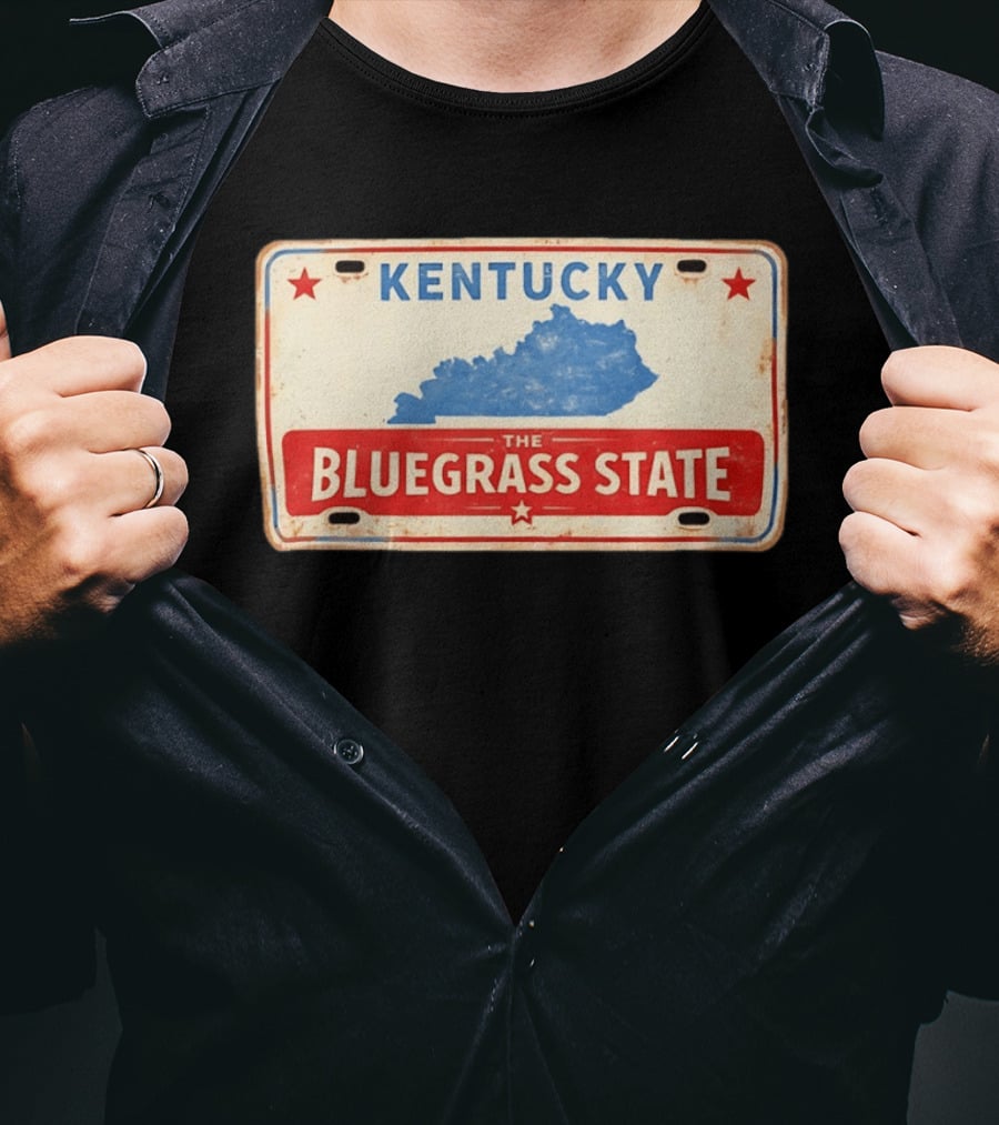 Kentucky License Plate The Bluegrass State T-Shirt