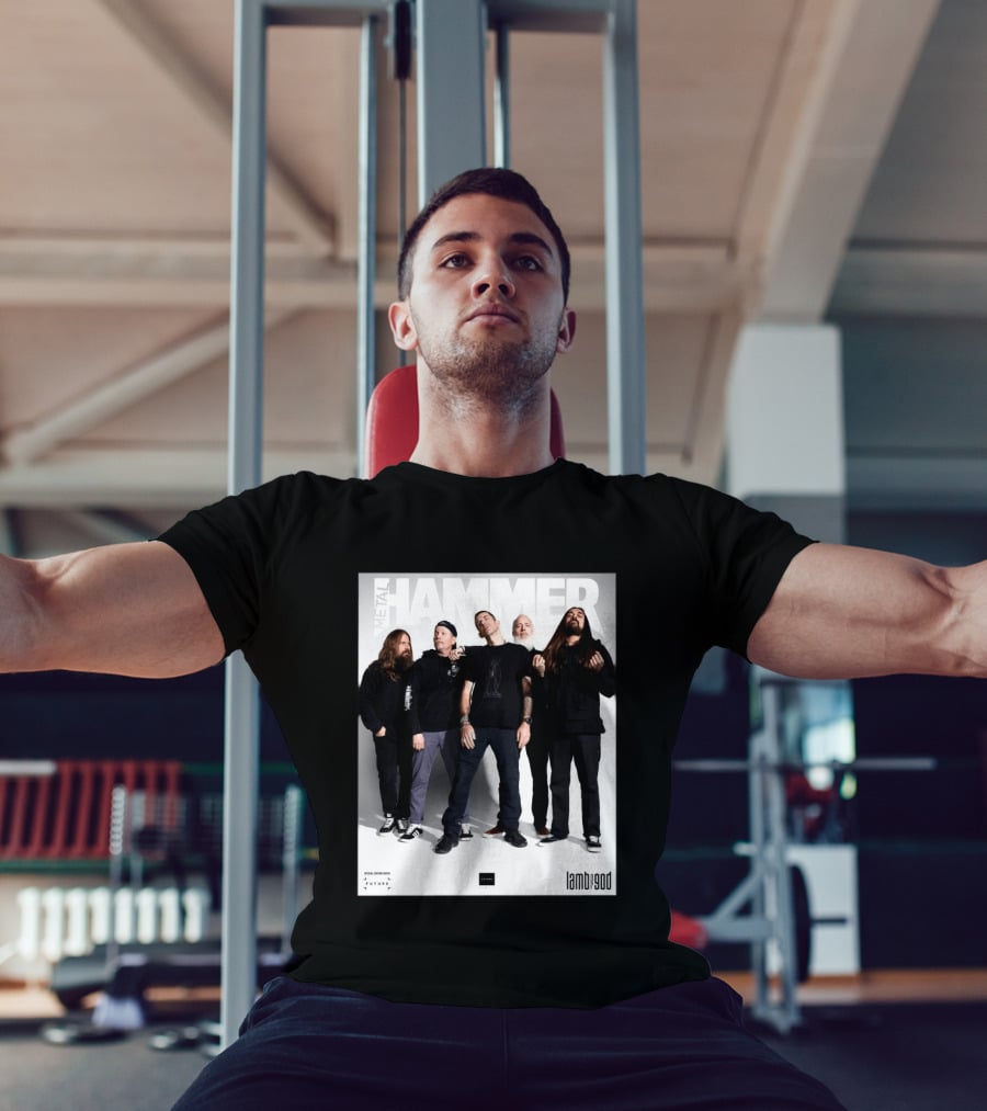 Metal Hammer Cover Featuring Lamb Of God Editorial Band Photo T-Shirt