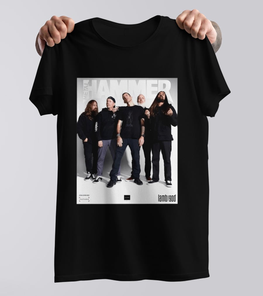 Metal Hammer Cover Featuring Lamb Of God Editorial Band Photo T-Shirt