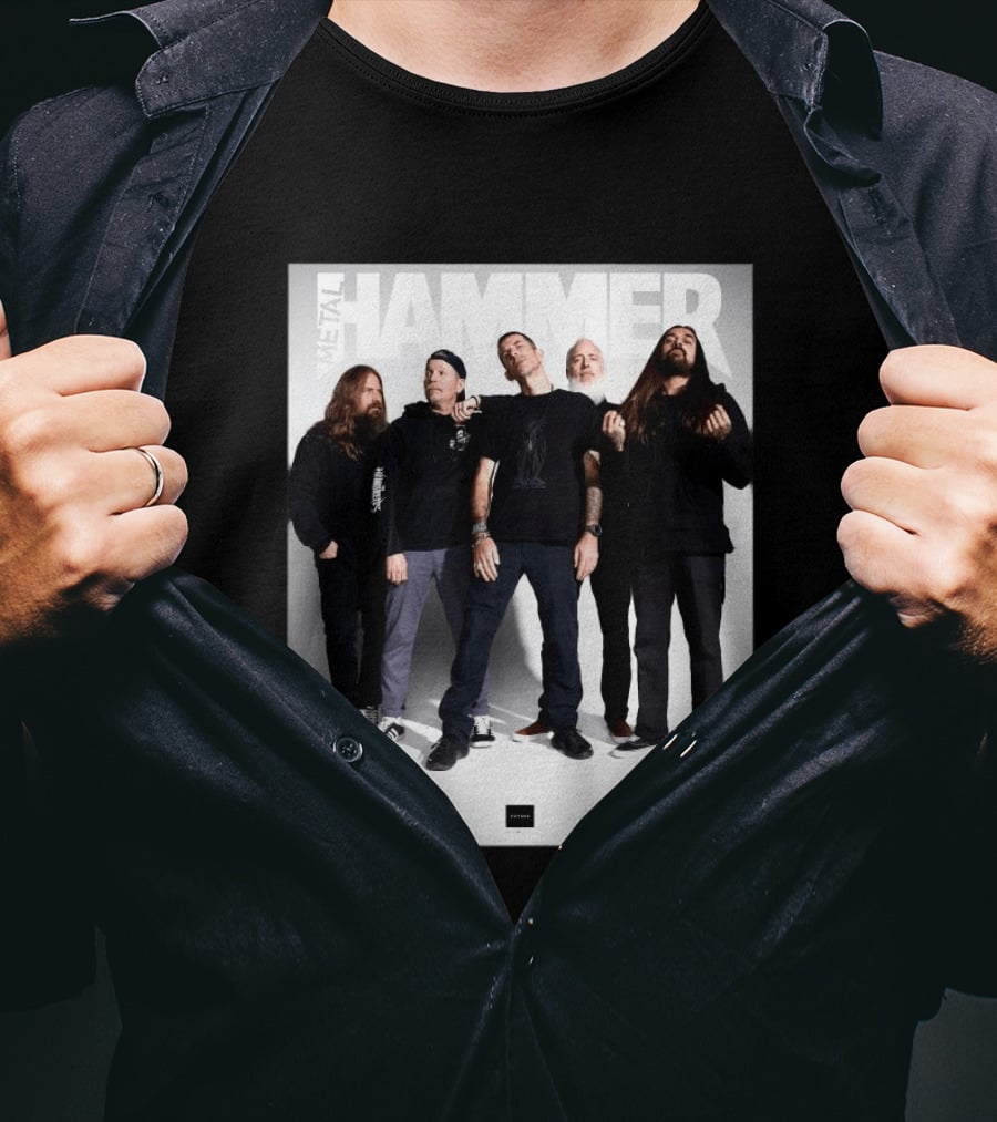Metal Hammer Cover Featuring Lamb Of God Editorial Band Photo T-Shirt