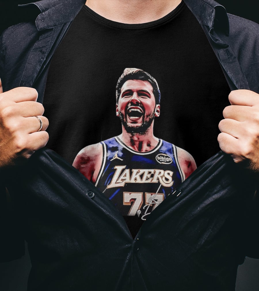 Luka Doncic Number 77 Los Angeles Lakers MVP 2026 T-Shirt