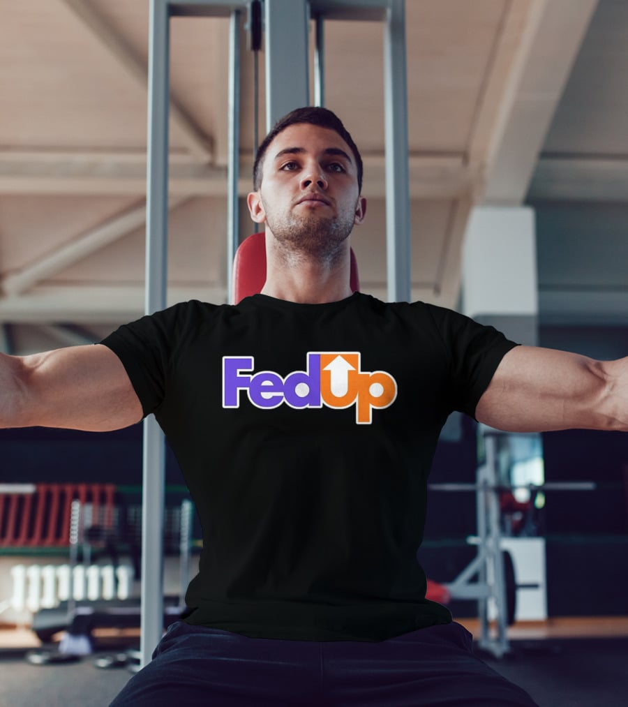 Fed Up Arrow Logo Spoof T-Shirt