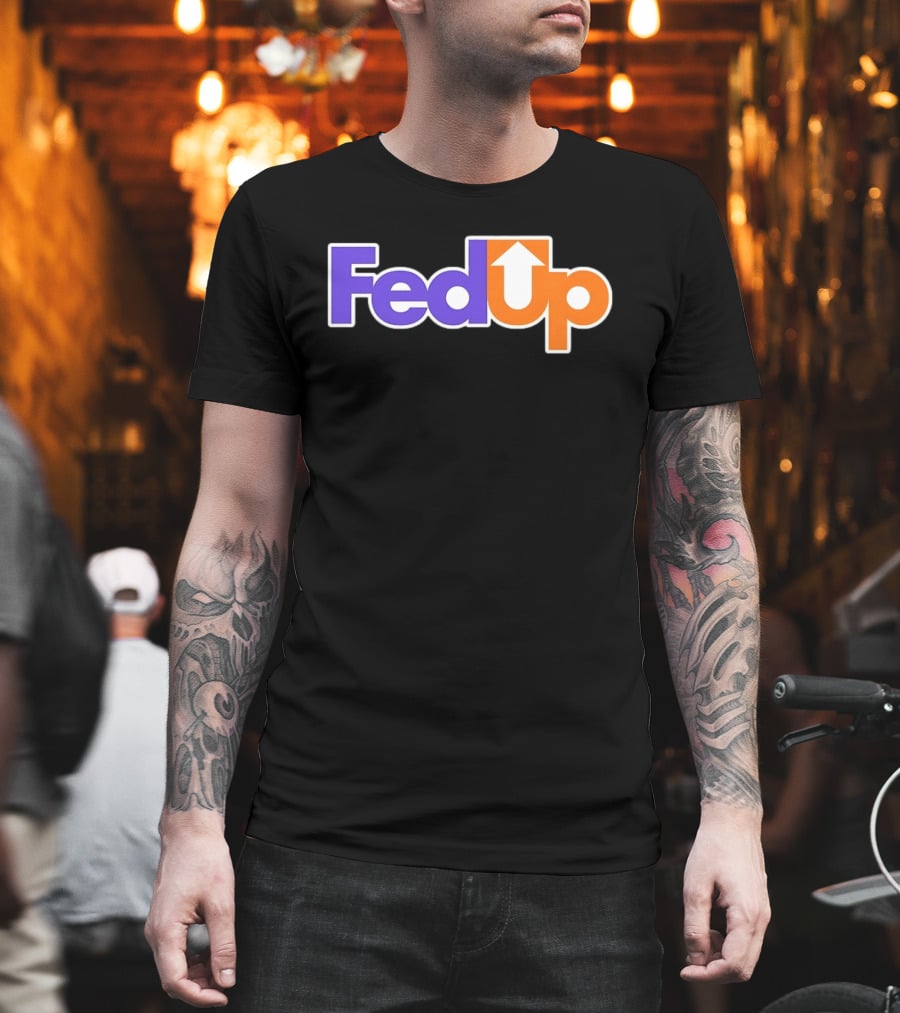Fed Up Arrow Logo Spoof T-Shirt