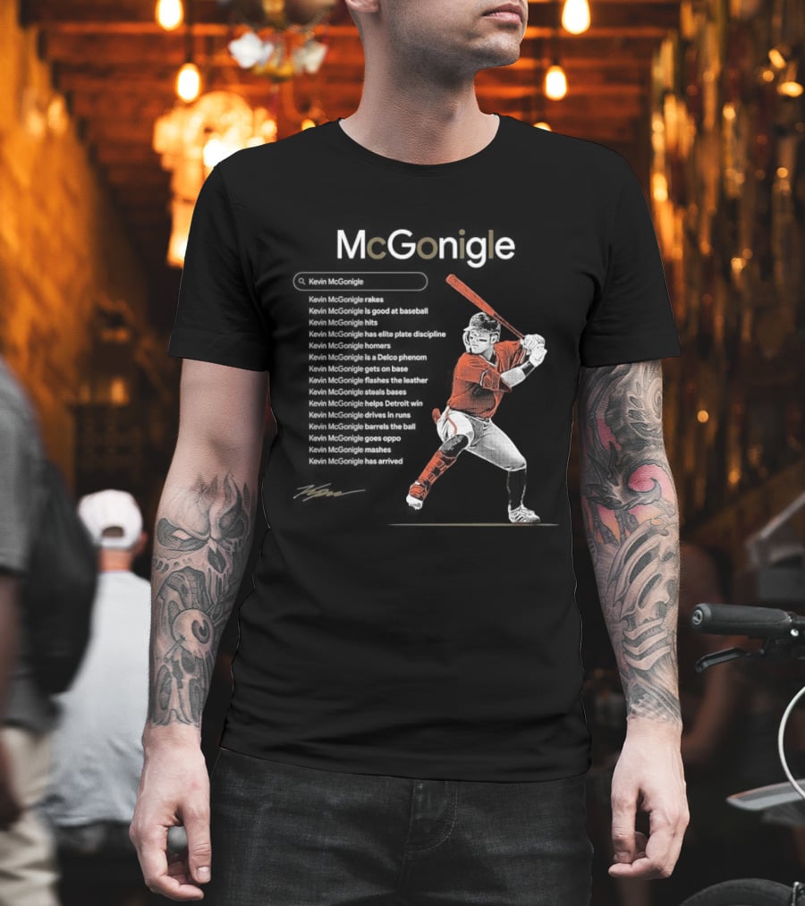 McGonigle Baseball Batting Stance T-Shirt