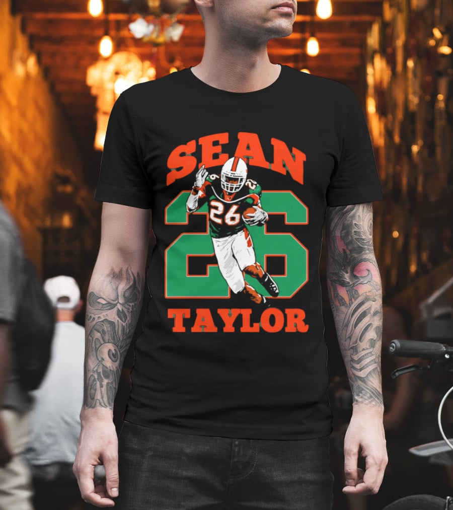 Sean Taylor 26 Miami Hurricanes Football Legend T-Shirt