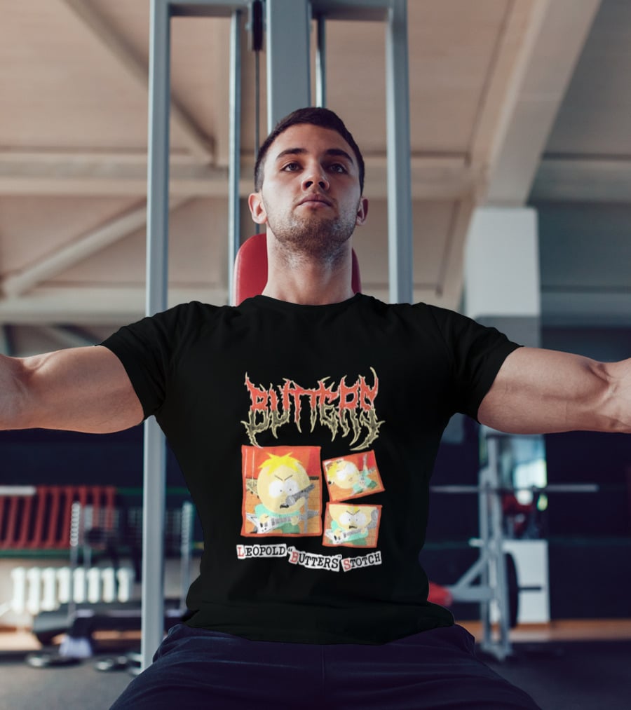 South Park Butters Metal Buttery Leopold Stotch T-Shirt