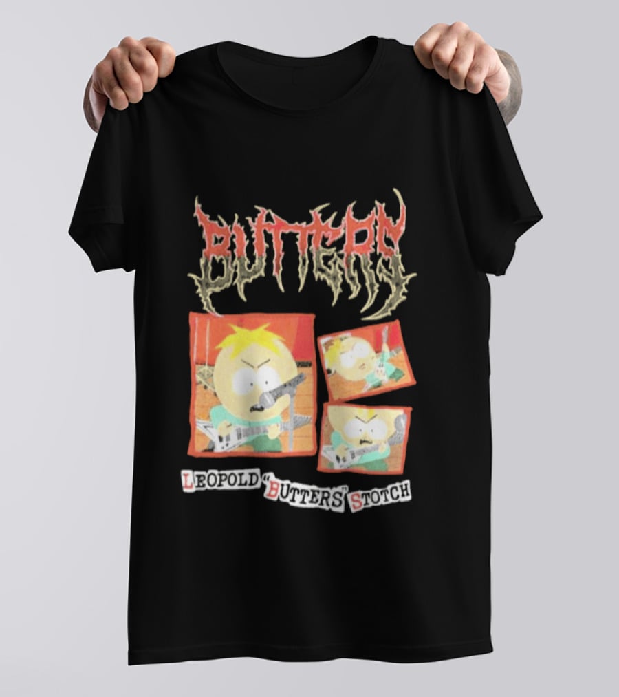 South Park Butters Metal Buttery Leopold Stotch T-Shirt