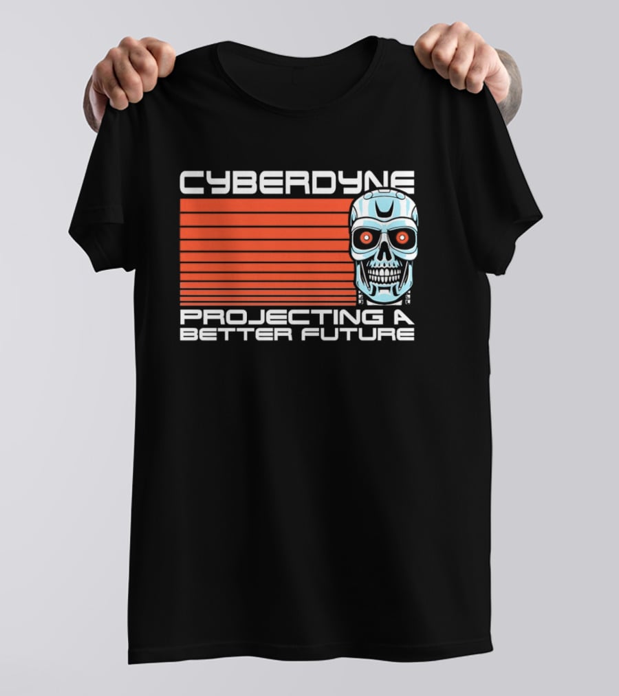 CYBERDYNE Projecting A Better Future Terminator Skull T-Shirt
