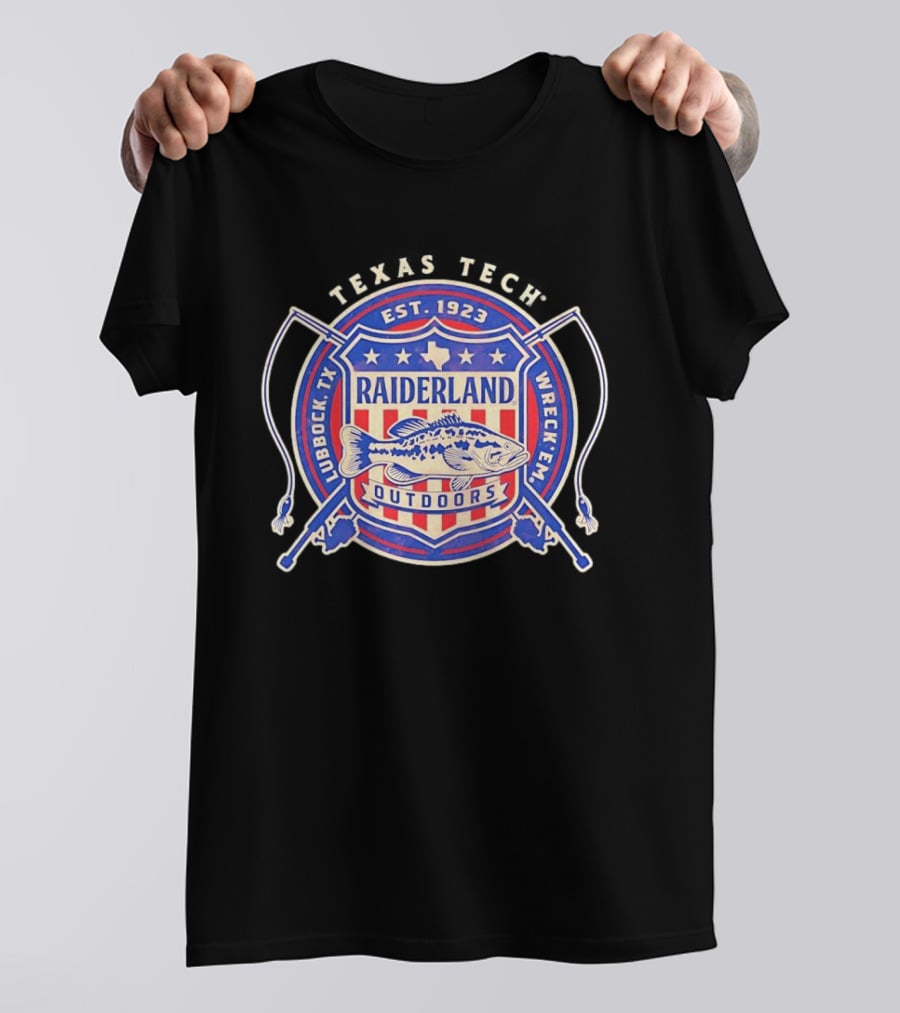 Texas Tech Raiderland Outdoors Est. 1923 Wreck Em Lubbock TX T-Shirt