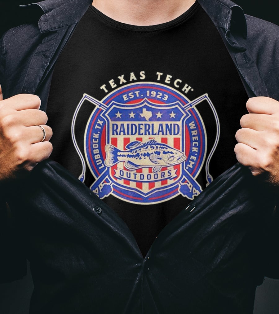 Texas Tech Raiderland Outdoors Est. 1923 Wreck Em Lubbock TX T-Shirt