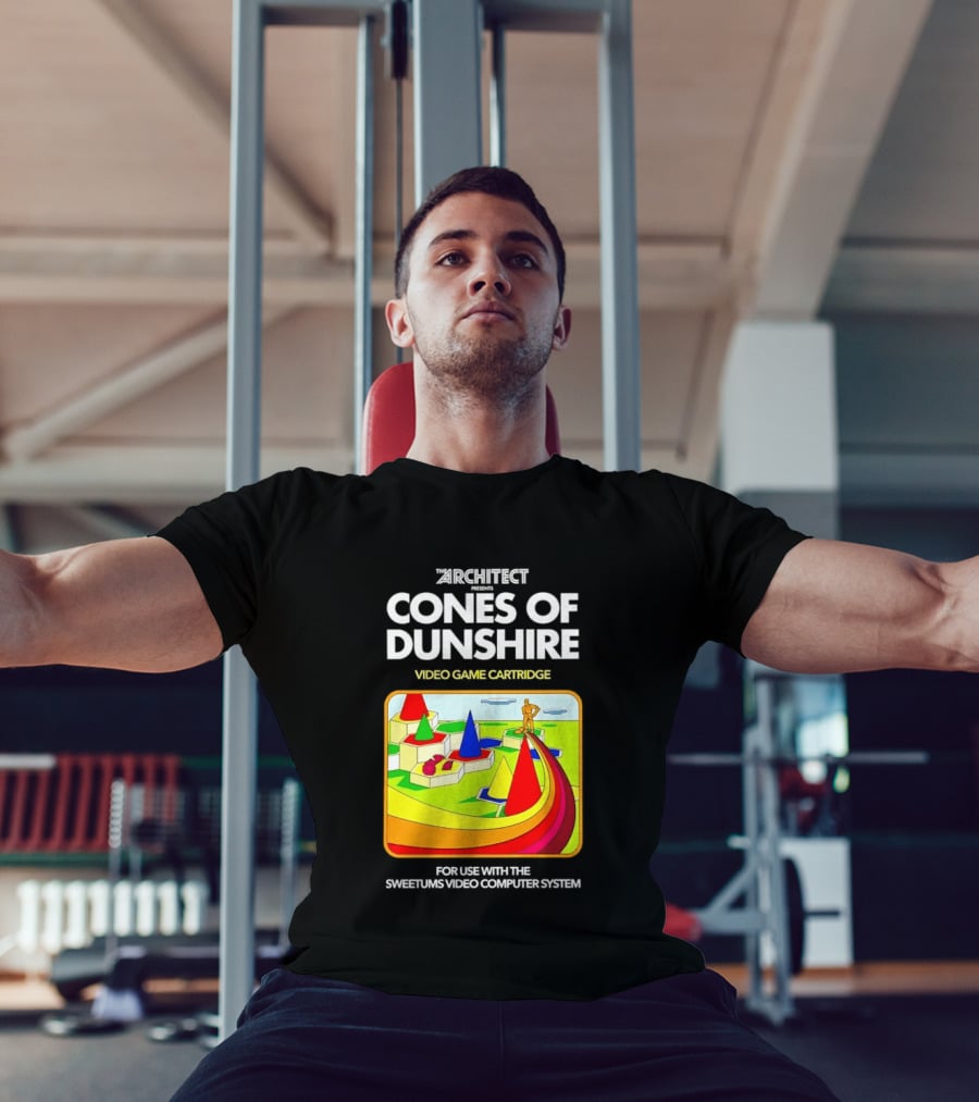Architect Cones Of Dunshire Video Game Cartridge For Use With The Sweetums Video Computer System T-Shirt
