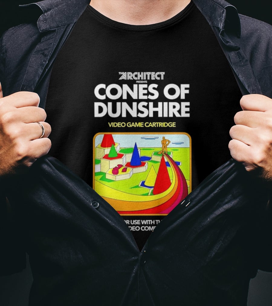 Architect Cones Of Dunshire Video Game Cartridge For Use With The Sweetums Video Computer System T-Shirt