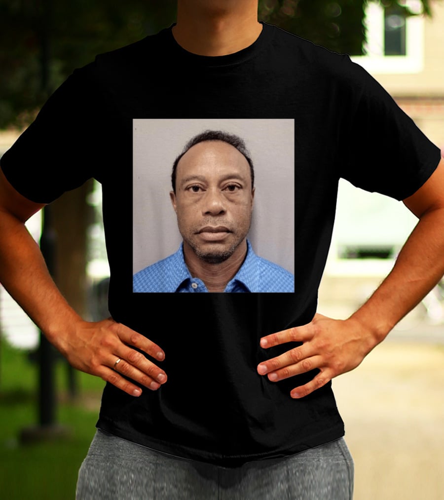 Tiger Woods Shot Released DUI Arrest Photo T-Shirt