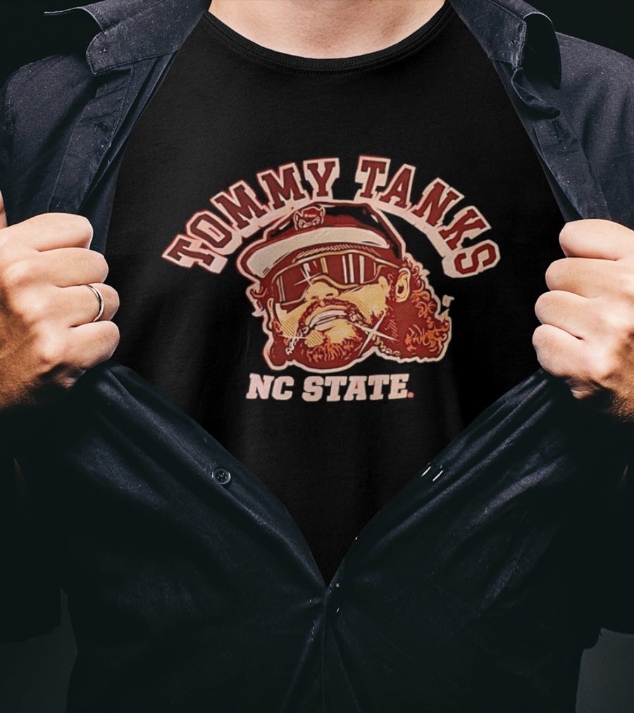 Tommy Tanks NC State Tommy White T-Shirt