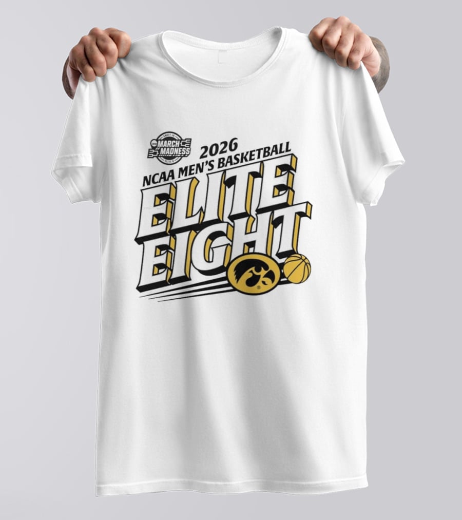2026 Iowa NCAA Men's Basketball March Madness Elite Eight T-Shirt