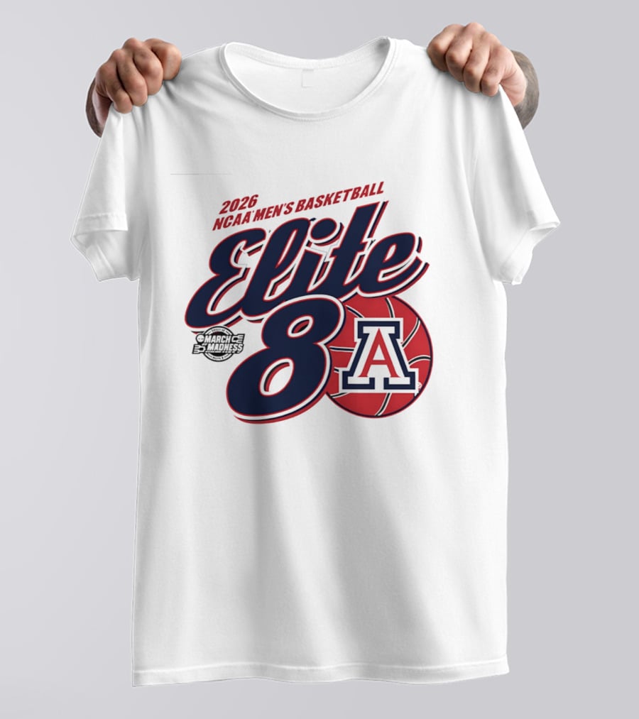 2026 Arizona Wildcats NCAA Men's Basketball Elite 8 March Madness T-Shirt