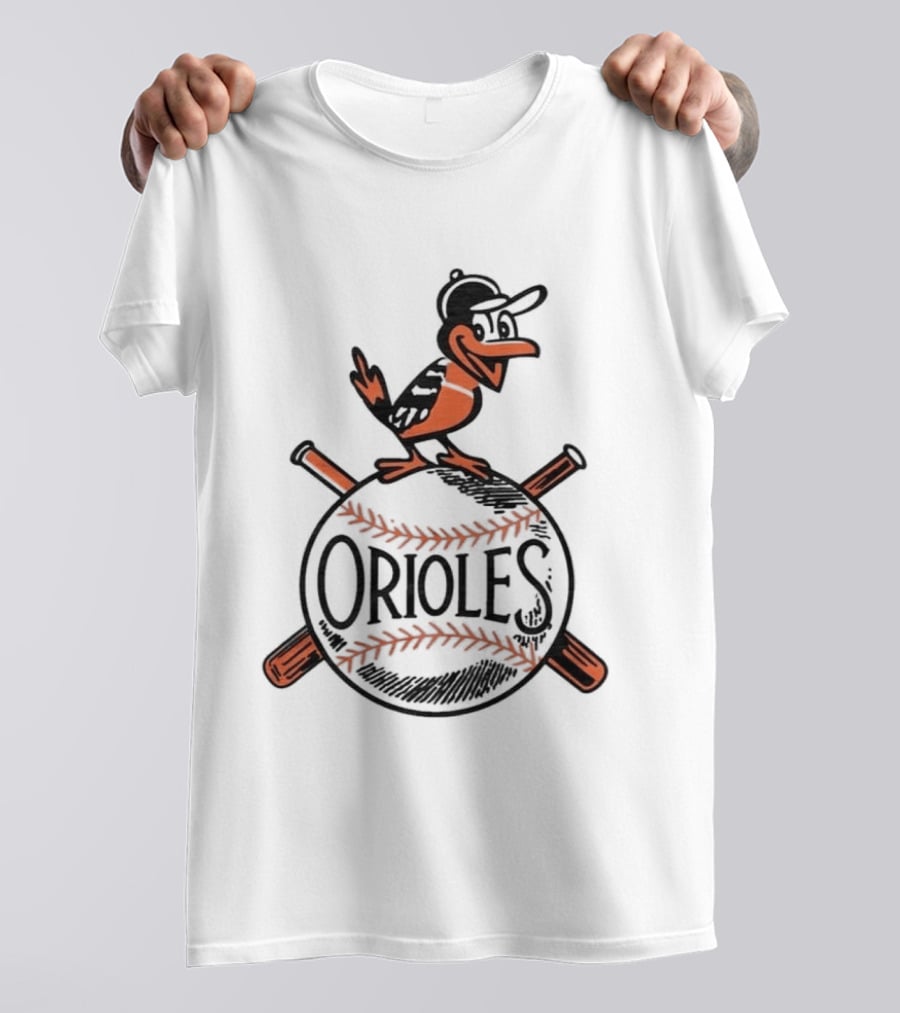 Baltimore Orioles Vintage '54 Iconic Bird And Baseball T-Shirt