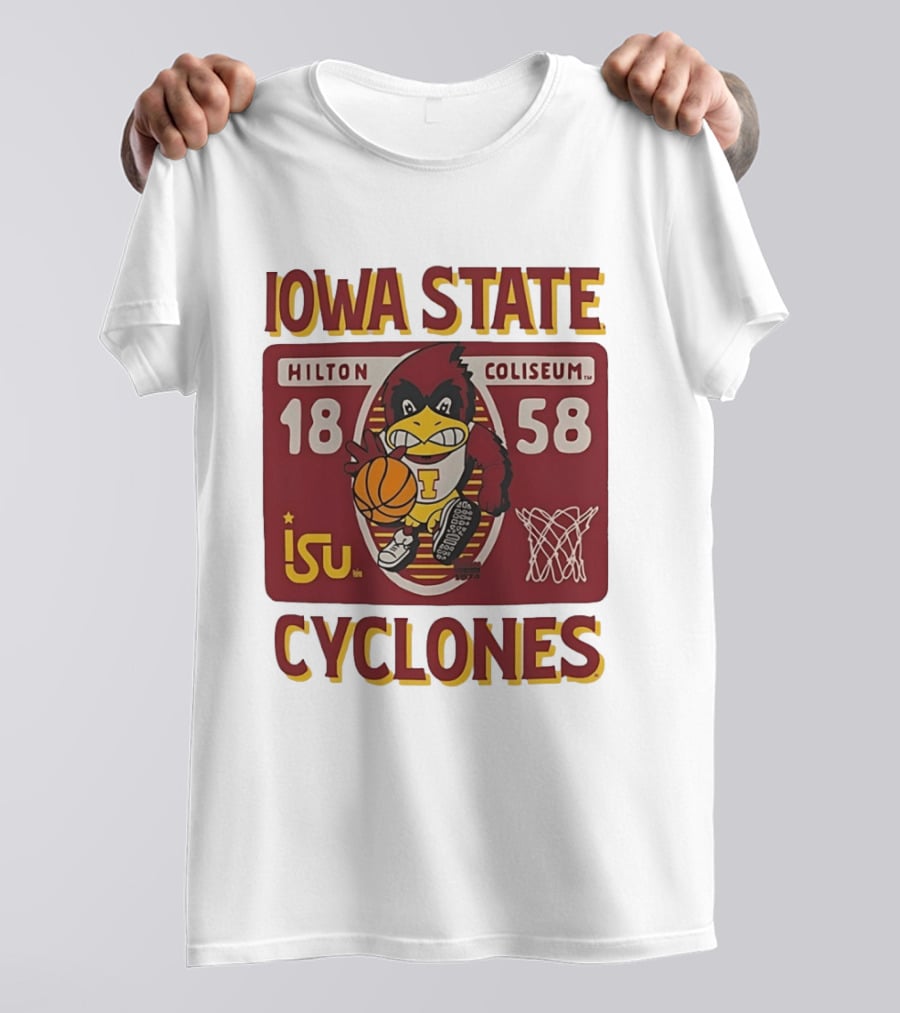 Iowa State Cyclones Hilton Coliseum 1858 Basketball T-Shirt