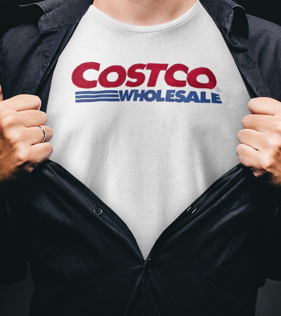 Costco Wholesale Large Red Blue T-Shirt