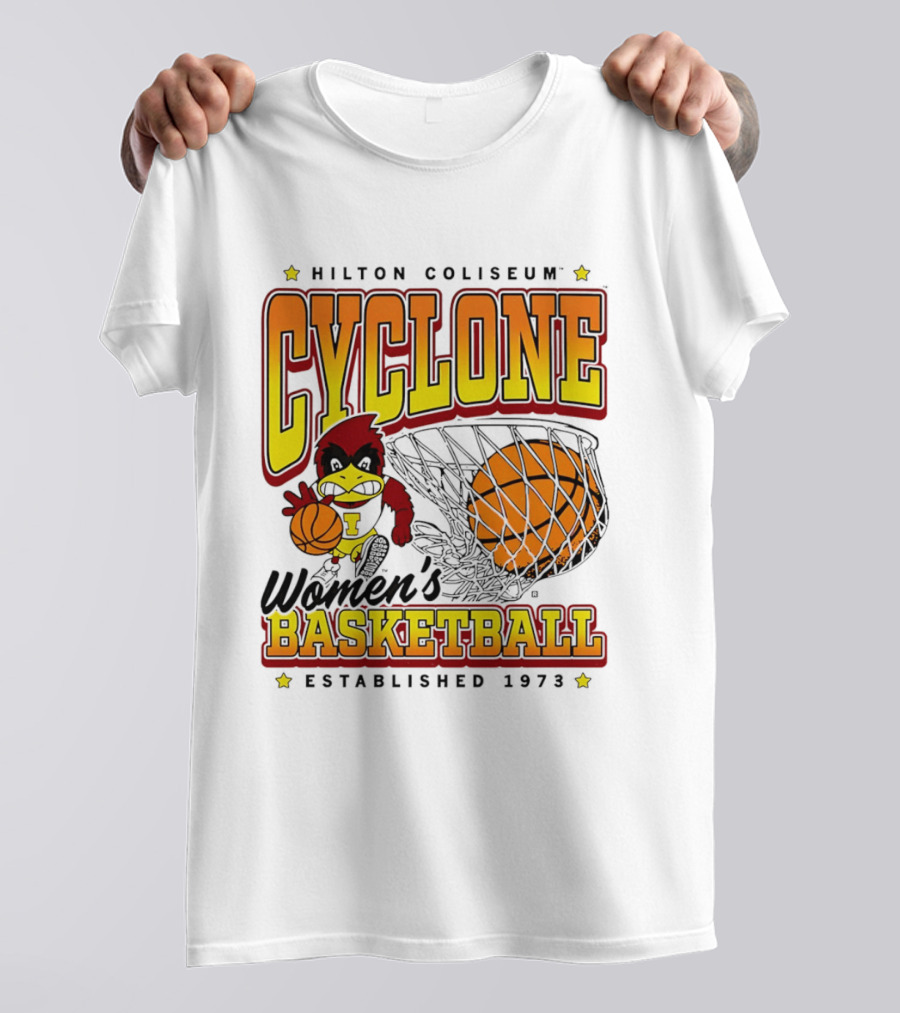 Hilton Coliseum Cyclone Women's Basketball Established 1973 T-Shirt
