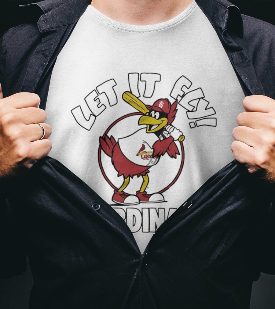 St Louis Cardinals Let It Fly Fredbird T-Shirt