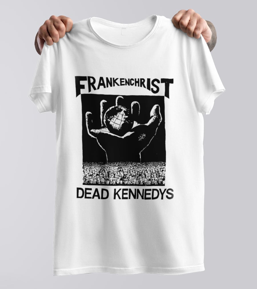 Frankenchrist Dead Kennedys Hand Holding Globe T-Shirt