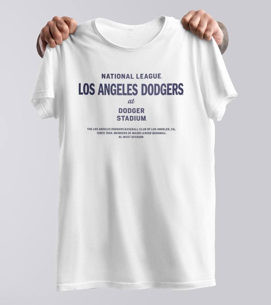 National League Los Angeles Dodgers At Dodger Stadium Authentic Team Classics T-Shirt