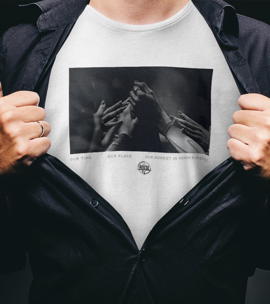 Our Time Our Place Our Moment In Women's History Dallas Pulse Unity Hands T-Shirt