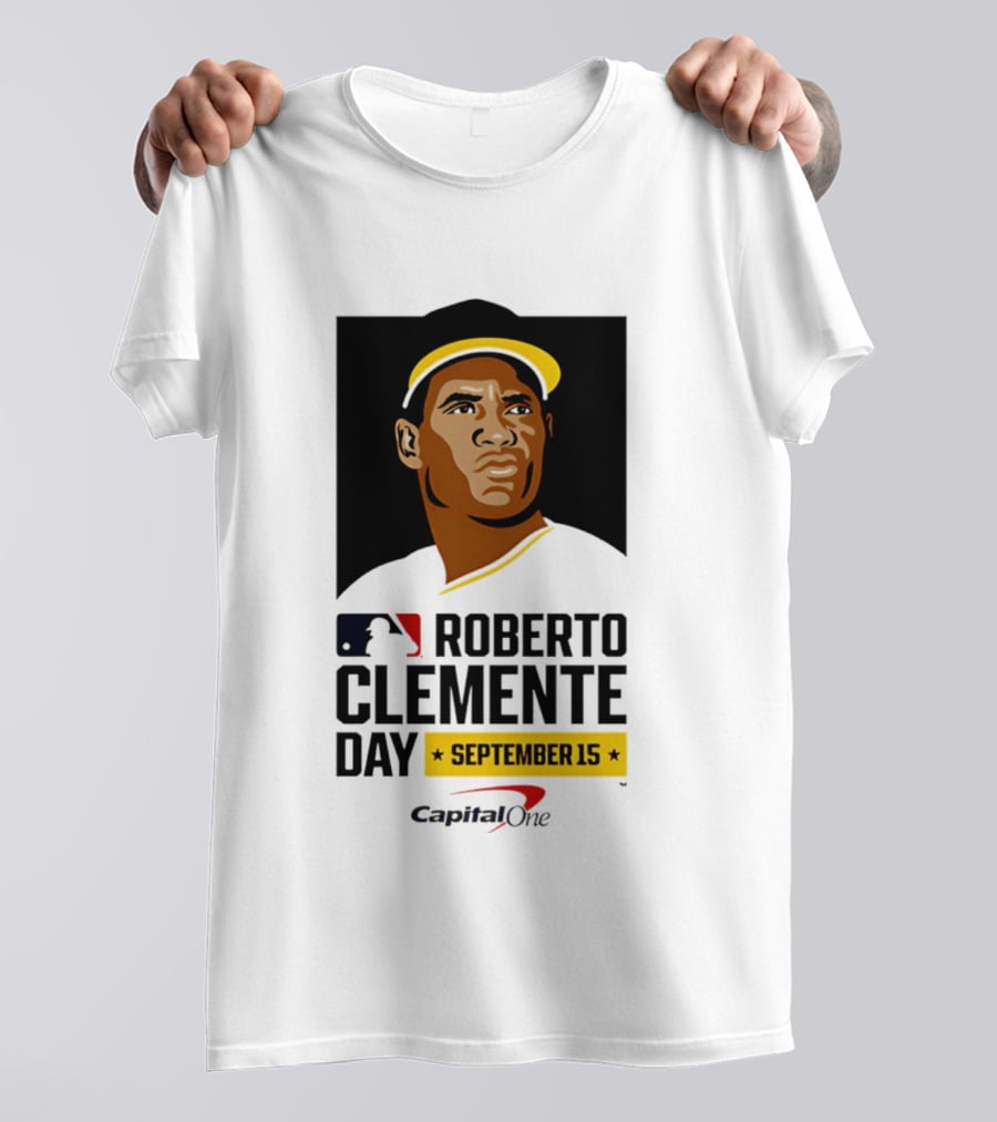 Roberto Clemente Day September 15 MLB Capital One T-Shirt
