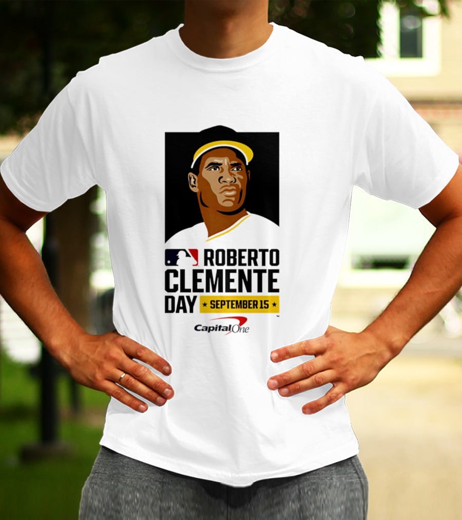 Roberto Clemente Day September 15 MLB Capital One T-Shirt