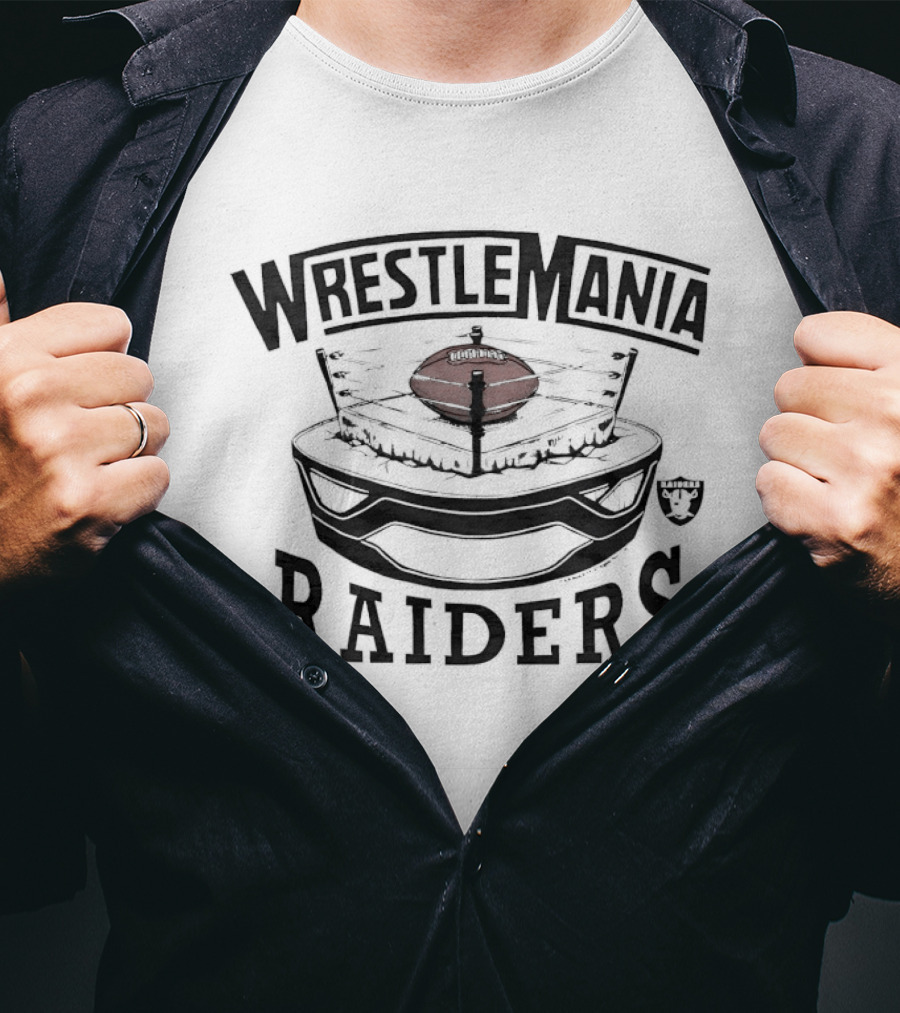 WrestleMania Raiders Las Vegas Wrestling Ring T-Shirt