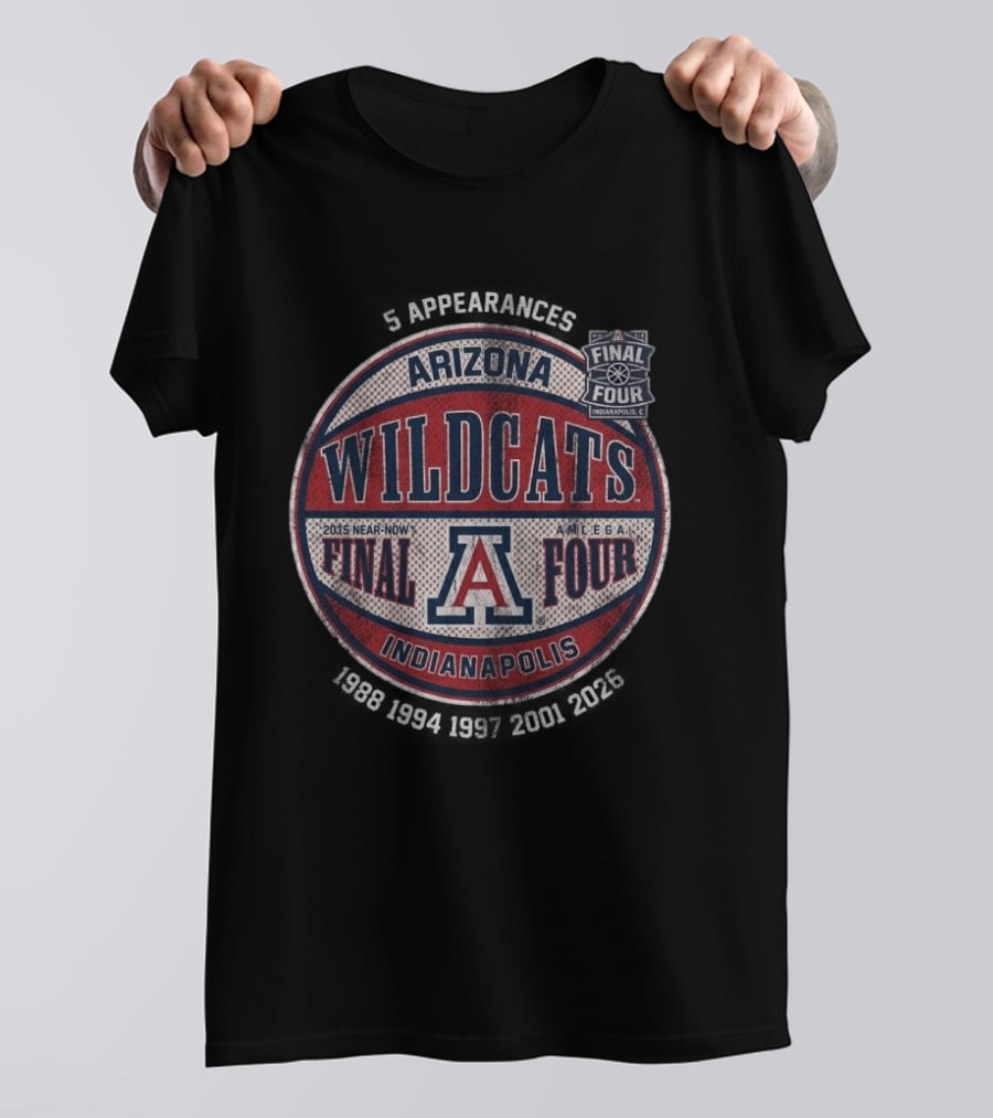 Arizona Wildcats Final Four Indianapolis 2015 Near Now A Mecca T-Shirt