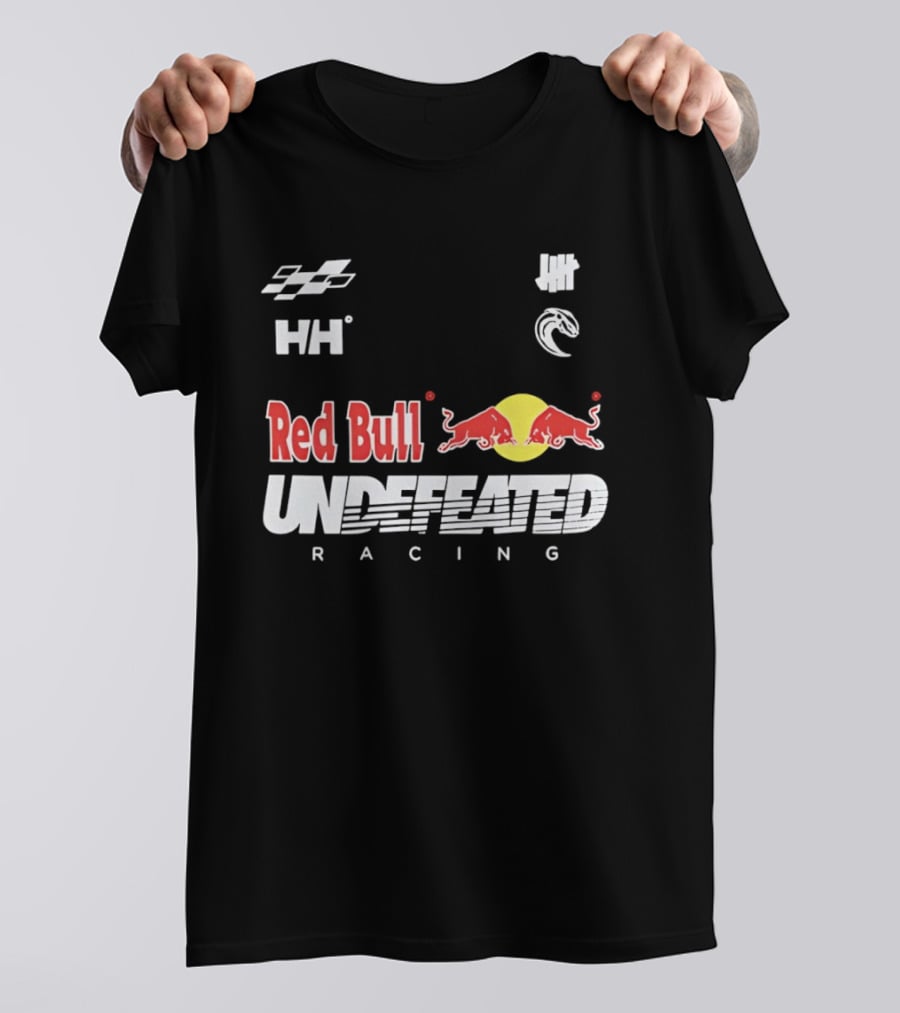 Red Bull Undefeated Racing Helly Hansen Collaboration Checkered Flags T-Shirt