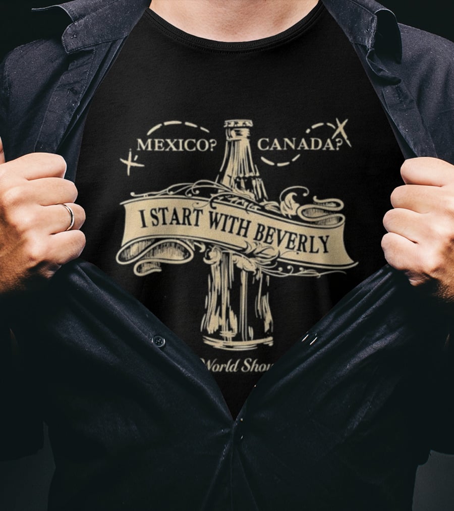 Drink Around The World Epcot Starting With Beverly Coca Cola Eiffel Tower T-Shirt